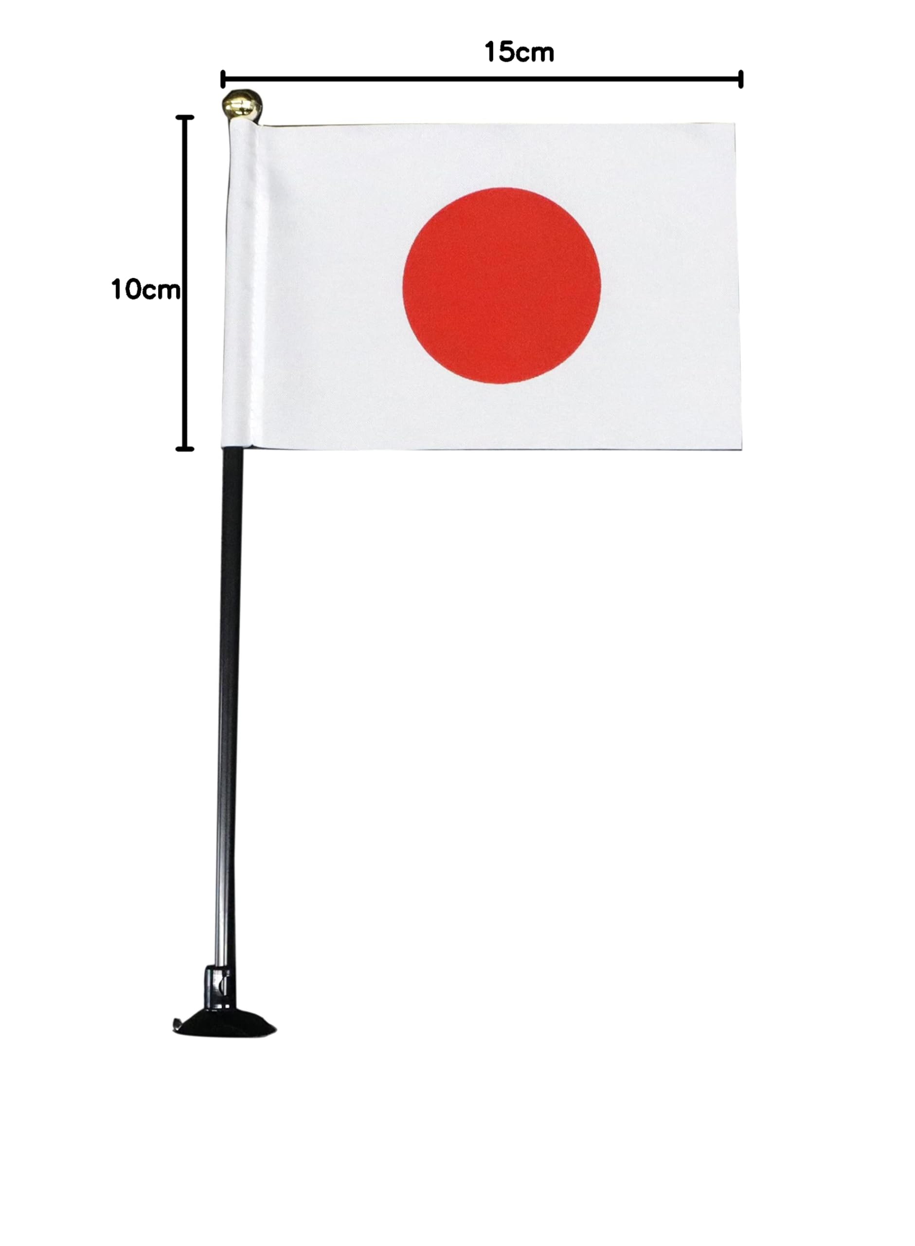 Amazon | 日本製 日の丸 国旗 吸盤付 日本国旗 ミニ 卓上 手旗 祝日